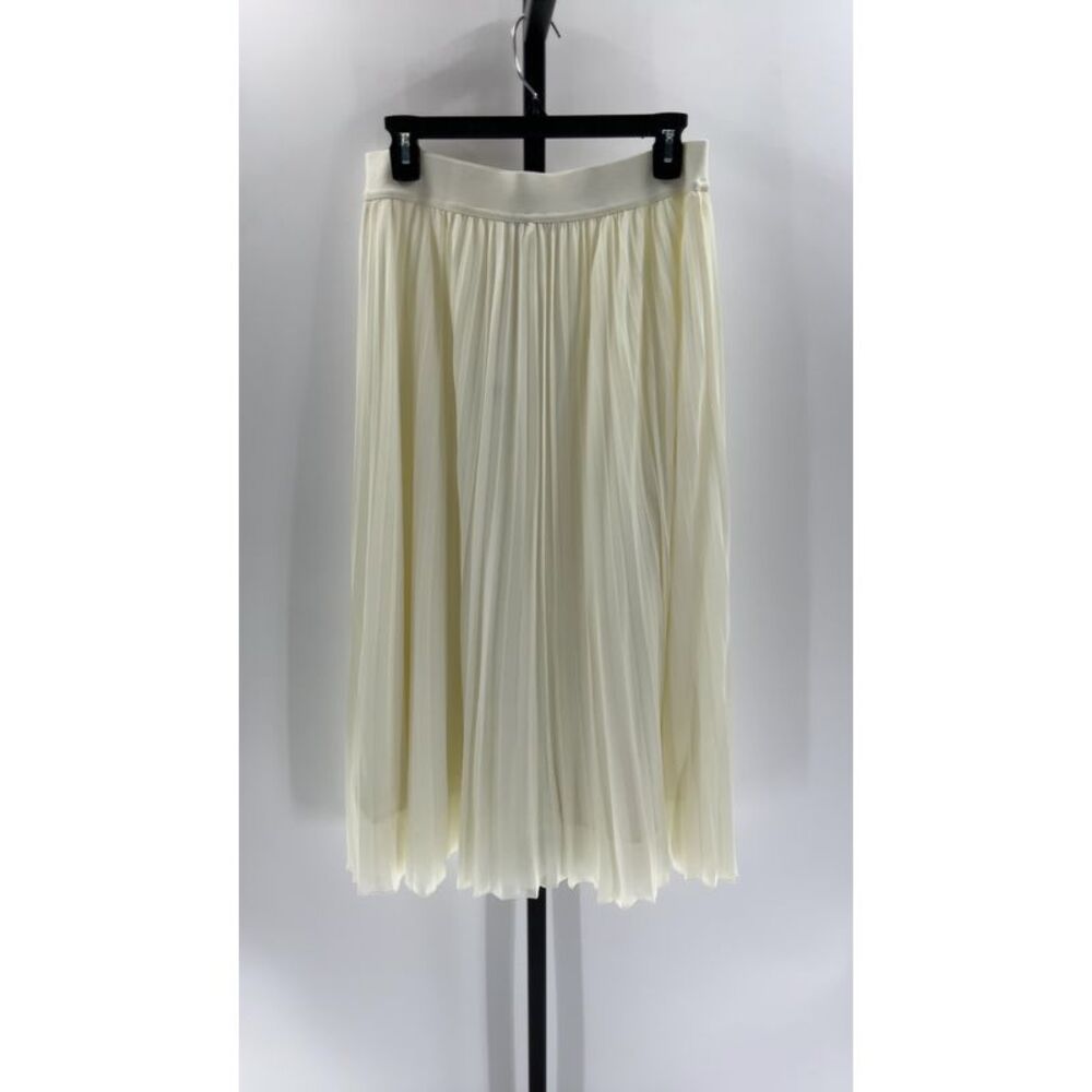 Quince Ivory A-Line Pleated Skirt - Picture 2 of 2
